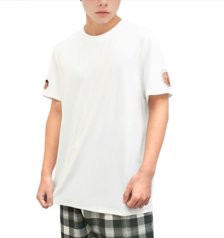 オーダーメイドTシャツ AI合成写真プリント｜幼少期・老年期を再現 半袖 サプライズギフト 記念日・誕生日プレゼントに ユニセックス 4