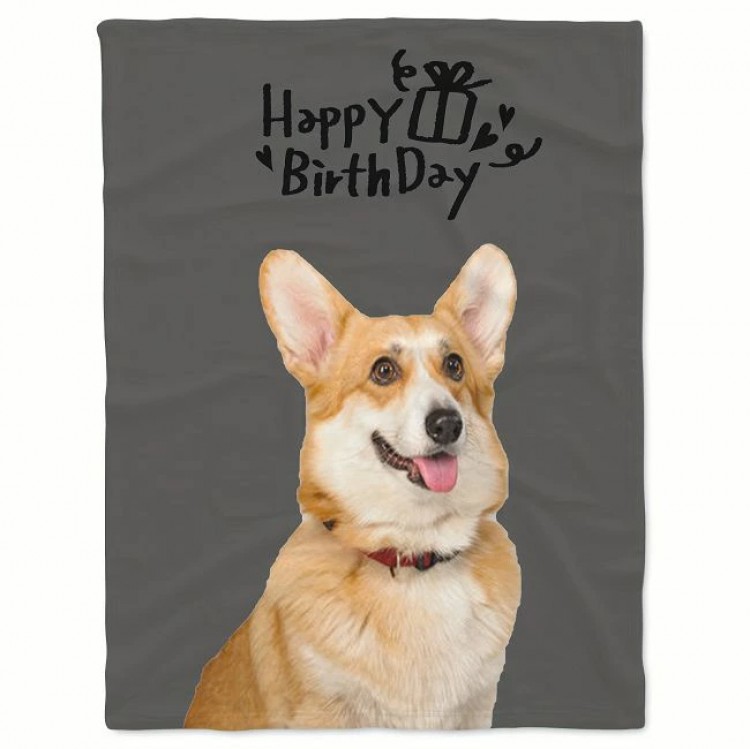 オリジナルブランケット 極厚フリース 毛布 ひざ掛け 写真プリント 洗濯機対応 ペット・愛犬グッズ サイズ選べる 誕生日プレゼント 7