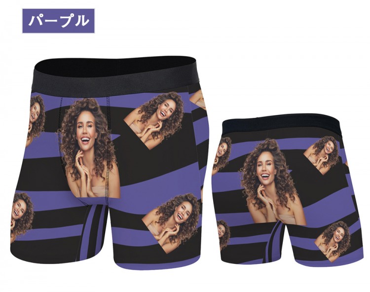 POD写真プリント スポーツボクサーブリーフ 吸汗速乾 ストレッチ素材 メンズインナー バレンタイン・誕生日ギフト オリジナルデザイン 19