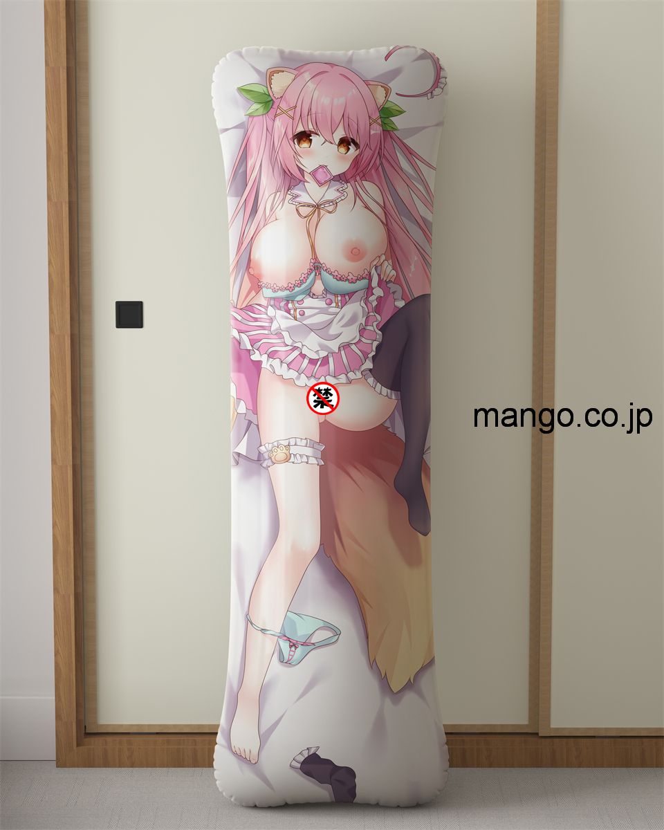 【過激 R18禁】アニメ抱き枕カバー 【バーチャルYoutuber】 狸田望未 大型クッション キャラクターグッズ PVC製 コレクション用 等身大 エアクッション ビッグサイズ キャラクターアイテム 2