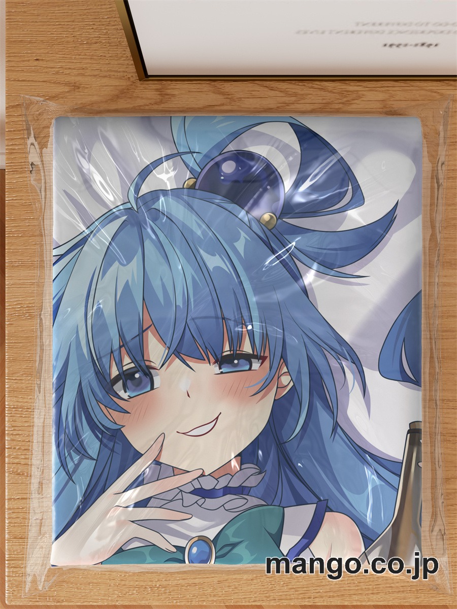 アニメ抱き枕カバー【この素晴らしい世界に祝福を！】三嶋くろね描き下ろし「アクア」大型クッションキャラクターグッズPVC製コレクション用 等身大 抱き枕 空気ビニール製 キャラクターグッズ 3