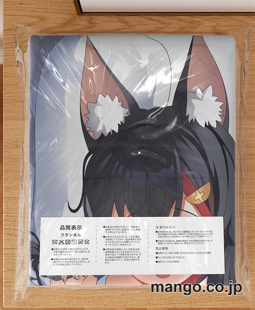 アニメ抱き枕カバー【バーチャルYoutuber】大神ミオ大型クッションキャラクターグッズPVC製コレクション用｜空気ビニール製 等身大抱き枕 コレクション向けグッズ 3