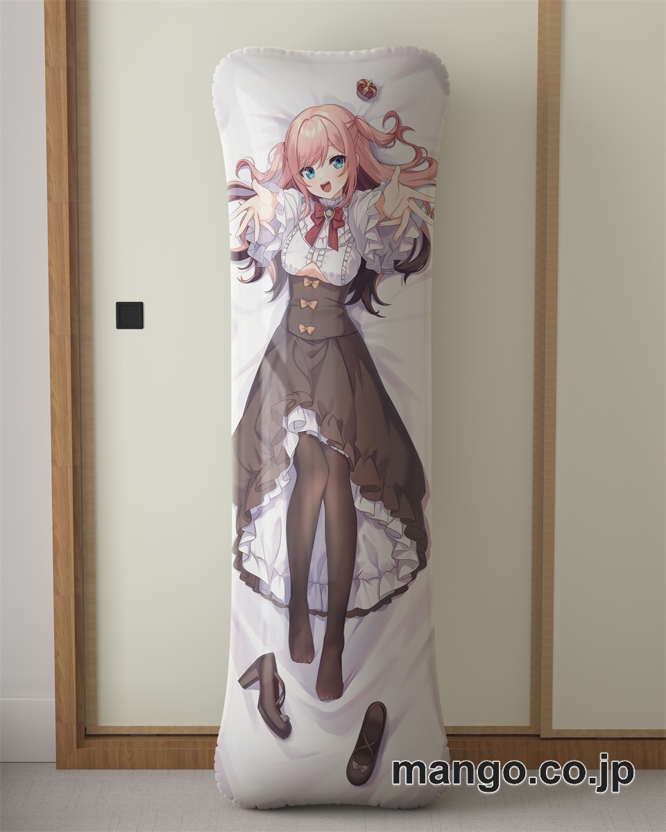 アニメ抱き枕カバー【バーチャルYoutuber】山田シャロ大型クッションキャラクターグッズPVC製コレクション用｜空気ビニール製 等身大抱き枕 コレクション向けグッズ