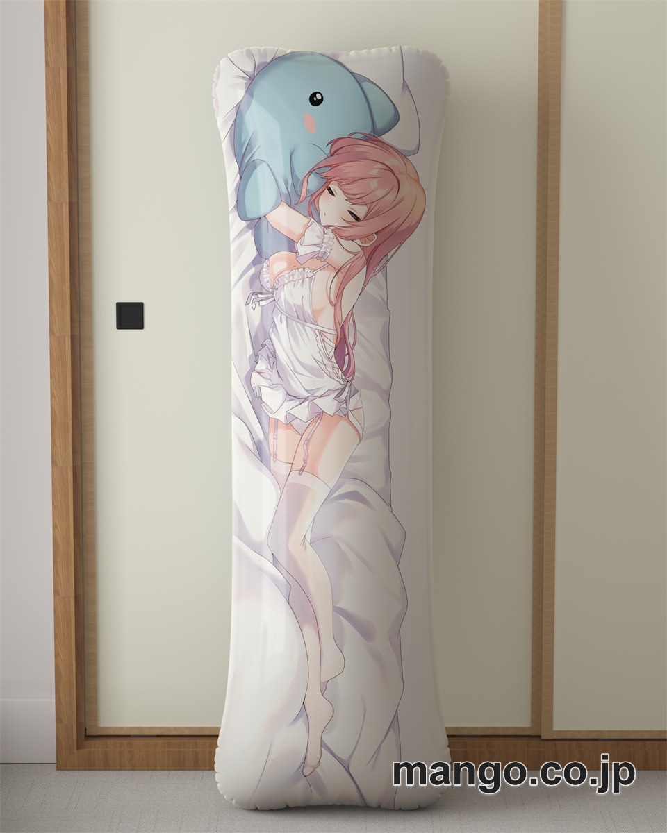 アニメ抱き枕カバー【バーチャルYoutuber】山田シャロ大型クッションキャラクターグッズPVC製コレクション用｜空気ビニール製 等身大抱き枕 コレクション向けグッズ 2
