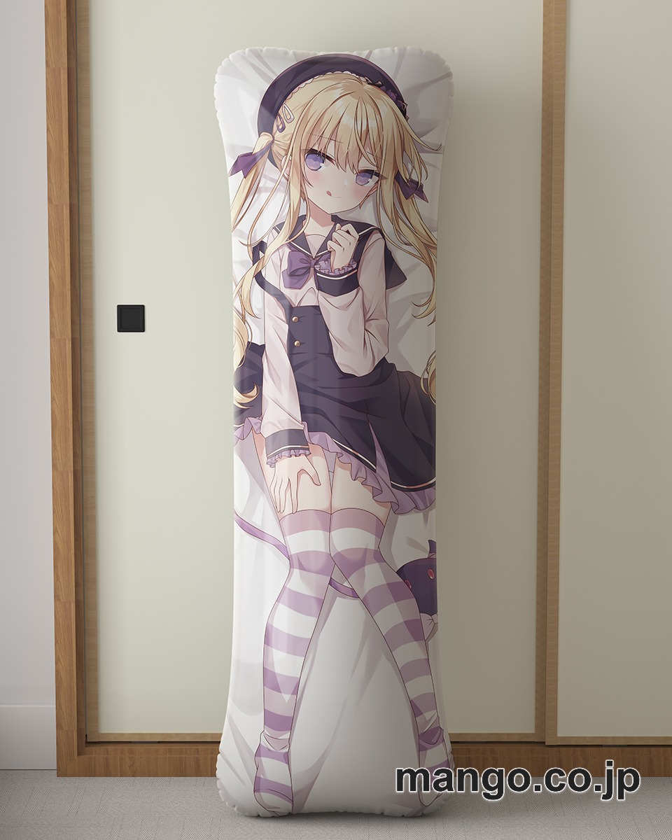アニメ抱き枕カバー【バーチャルYoutuber】月紫アリア大型クッションキャラクターグッズPVC製コレクション用｜PVC エアクッション 等身大サイズ 立体ディスプレイ