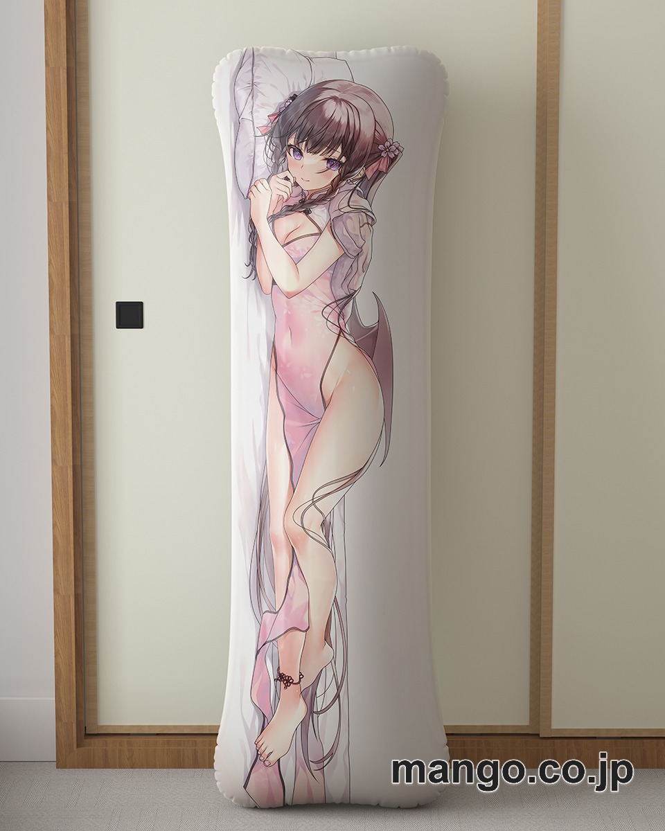 アニメ抱き枕カバー【オリジナル】桜チャイナちゃん大型クッションキャラクターグッズPVC製コレクション用｜等身大エアクッション ビッグサイズ PVC製 アニメグッズ 2