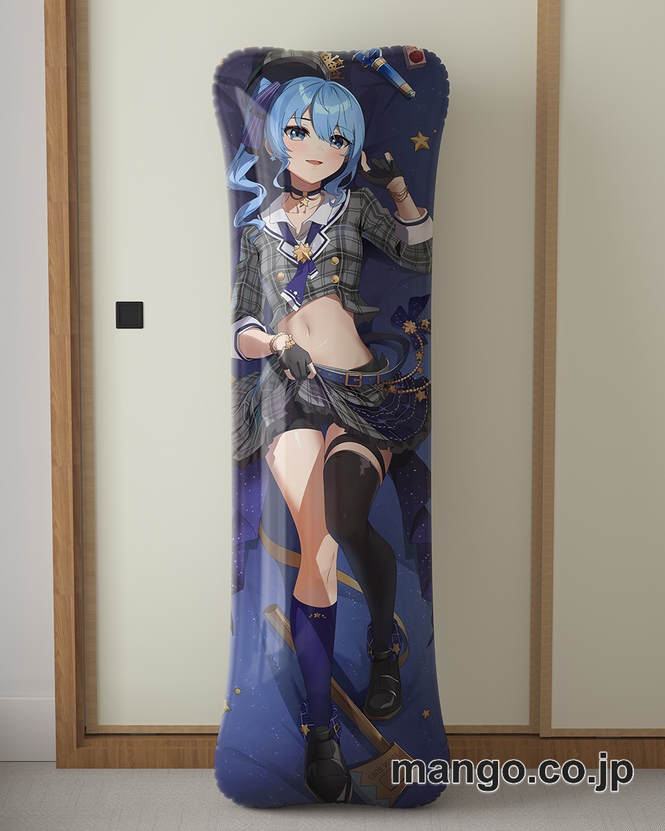 アニメ抱き枕カバー【バーチャルYoutuber】星街すいせい大型クッションキャラクターグッズPVC製コレクション用 ビッグサイズ 等身大クッション 立体キャラクターアイテム 2