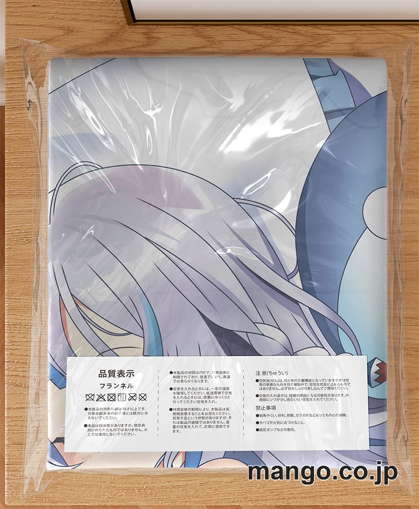 アニメ抱き枕カバー【バーチャルYoutuber】がうるぐら大型クッションキャラクターグッズPVC製コレクション用｜空気ビニール製 等身大抱き枕 コレクション向けグッズ 3