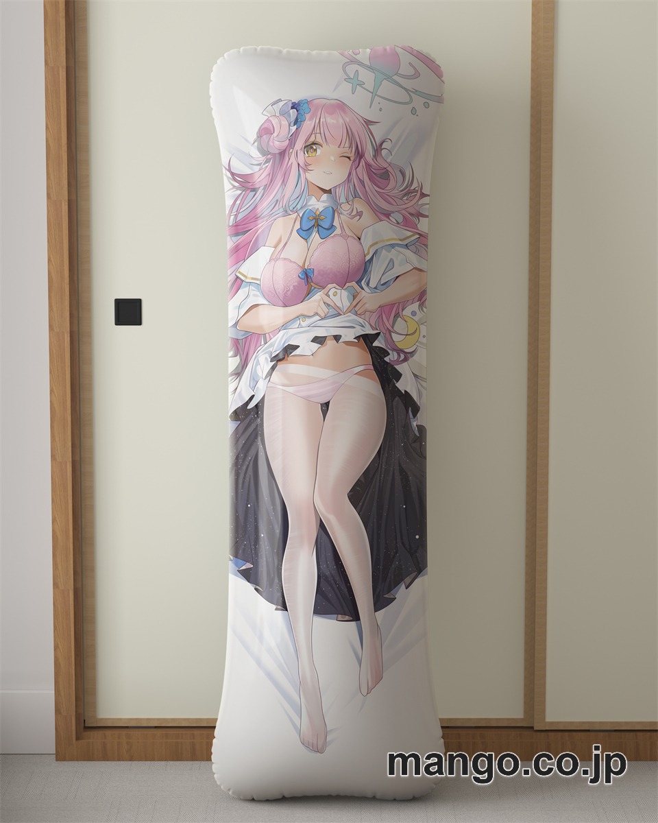 アニメ抱き枕カバー【ブルーアーカイブ】聖園ミカ大型クッションキャラクターグッズPVC製コレクション用｜PVC エアクッション 等身大サイズ 立体ディスプレイ