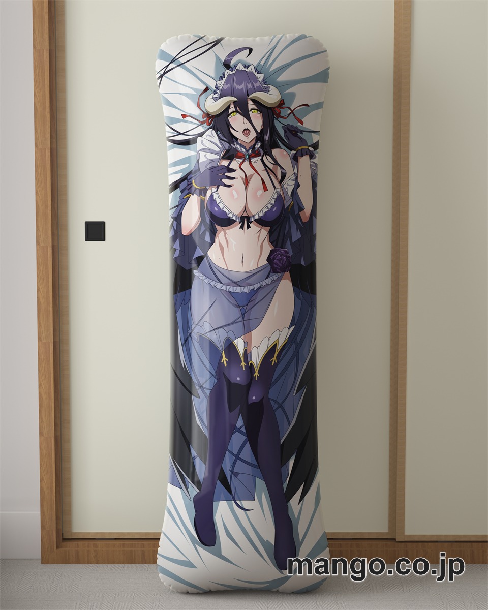 アニメ抱き枕カバー【オーバーロード】アルベド大型クッションキャラクターグッズPVC製コレクション用｜等身大エアクッション ビッグサイズ PVC製 アニメグッズ