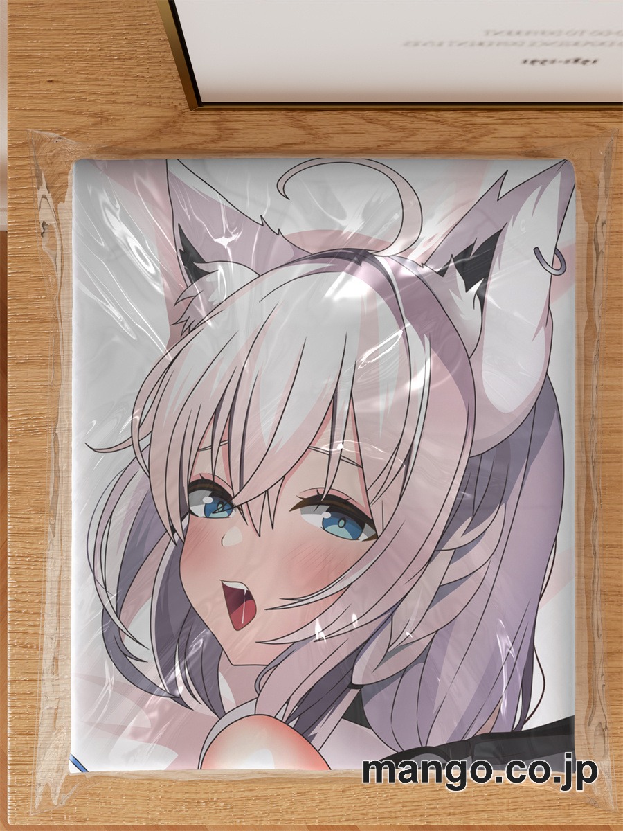 アニメ抱き枕カバー【バーチャルYoutuber】白上フブキ大型クッションキャラクターグッズPVC製コレクション用｜空気ビニール製 等身大抱き枕 コレクション向けグッズ 3