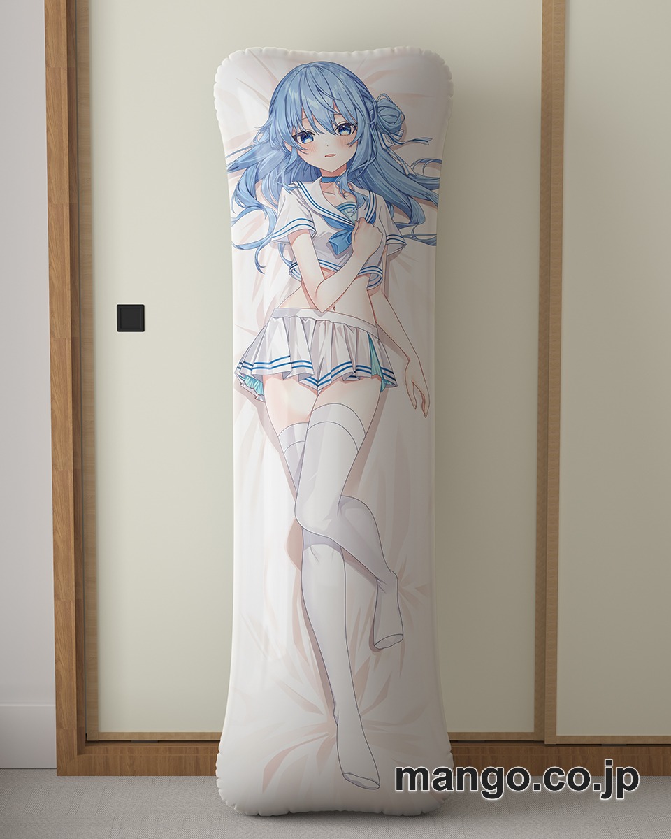 アニメ抱き枕カバー【バーチャルYoutuber】制服星街すいせい大型クッションキャラクターグッズPVC製コレクション用 等身大 抱き枕 空気ビニール製 キャラクターグッズ