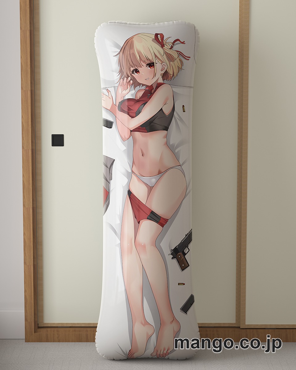 アニメ抱き枕カバー【リコリスリコイル】錦木千束大型クッションキャラクターグッズPVC製コレクション用｜PVC エアクッション 等身大サイズ 立体ディスプレイ 2