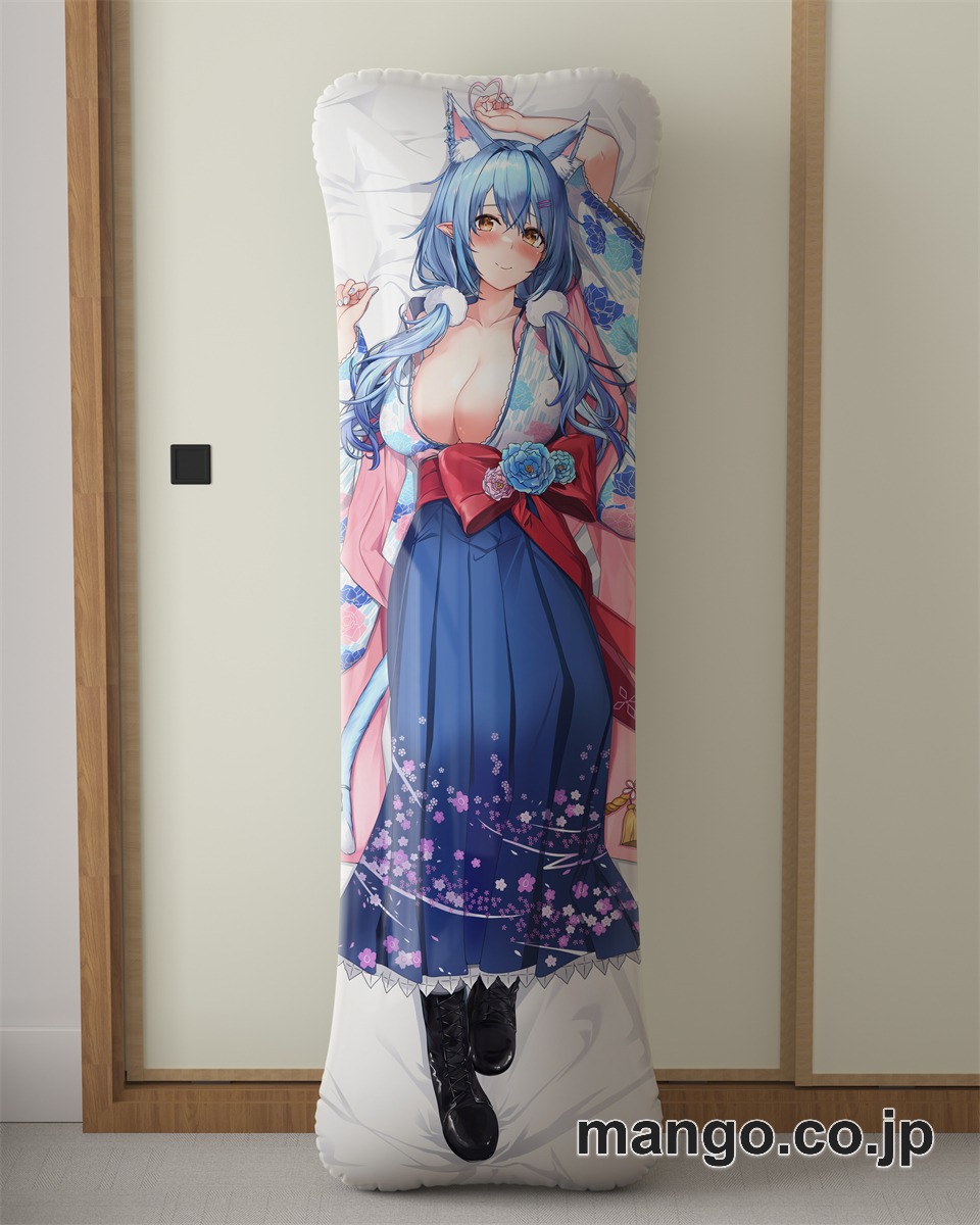 アニメ抱き枕カバー【バーチャルYoutuber】雪花ラミィ大型クッションキャラクターグッズPVC製コレクション用｜等身大エアクッション ビッグサイズ PVC製 アニメグッズ 2