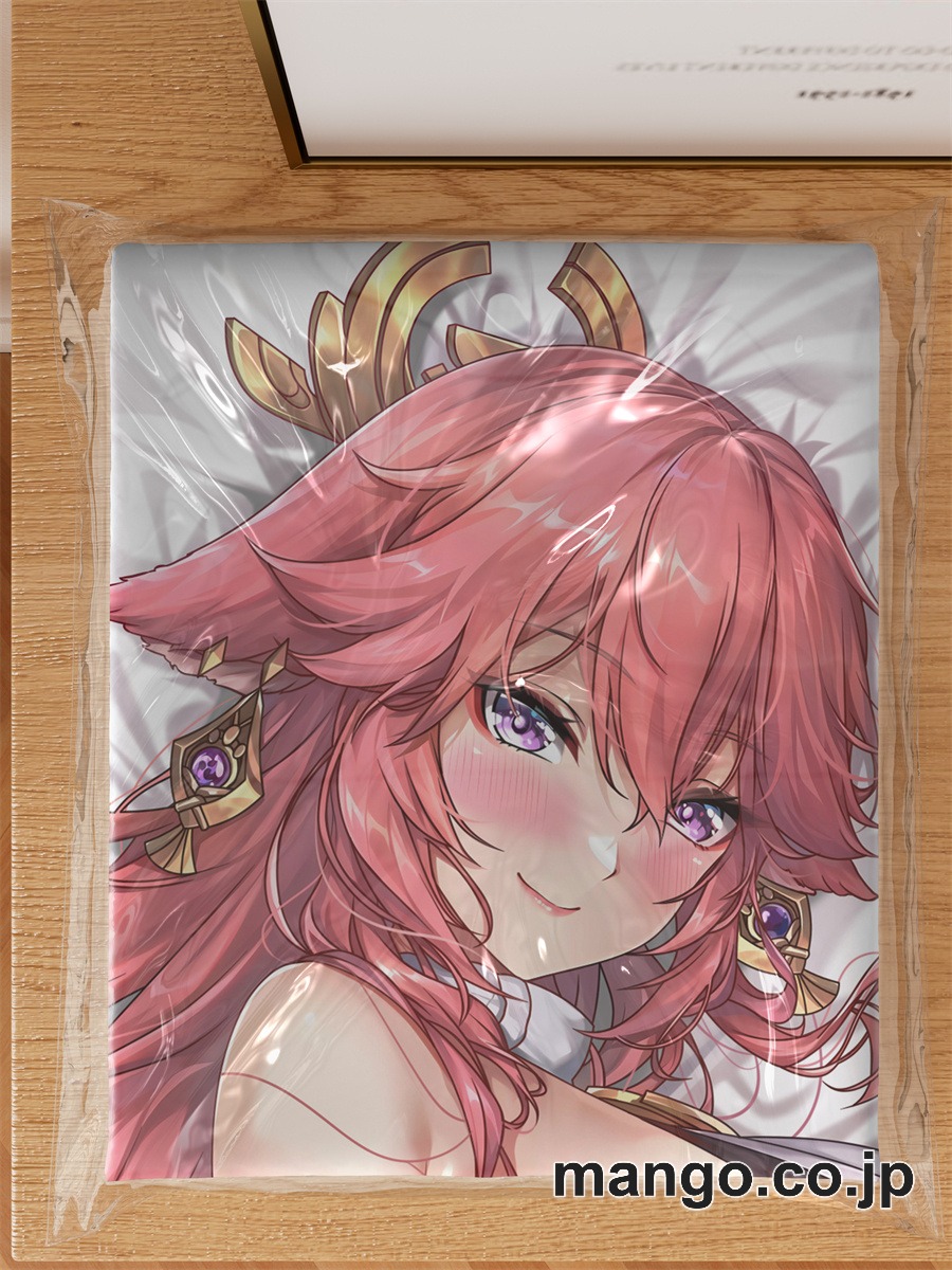 アニメ抱き枕カバー【原神】八重神子大型クッションキャラクターグッズPVC製コレクション用 等身大 抱き枕 空気ビニール製 キャラクターグッズ 3