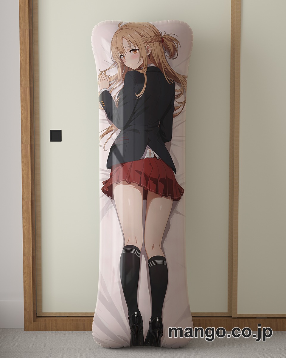 アニメ抱き枕カバー[SAO]アスナ大型クッションキャラクターグッズPVC製コレクション用 等身大ビニールクッション 抱き枕 アニメ・キャラグッズ 2