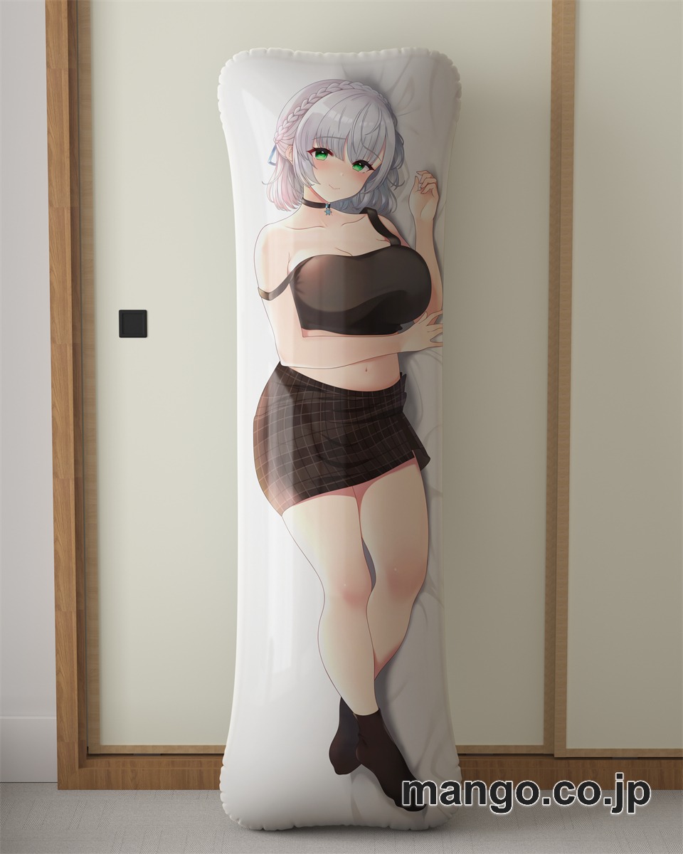 アニメ抱き枕カバー【バーチャルYoutuber】白銀ノエル大型クッションキャラクターグッズPVC製コレクション用｜PVC エアクッション 等身大サイズ 立体ディスプレイ