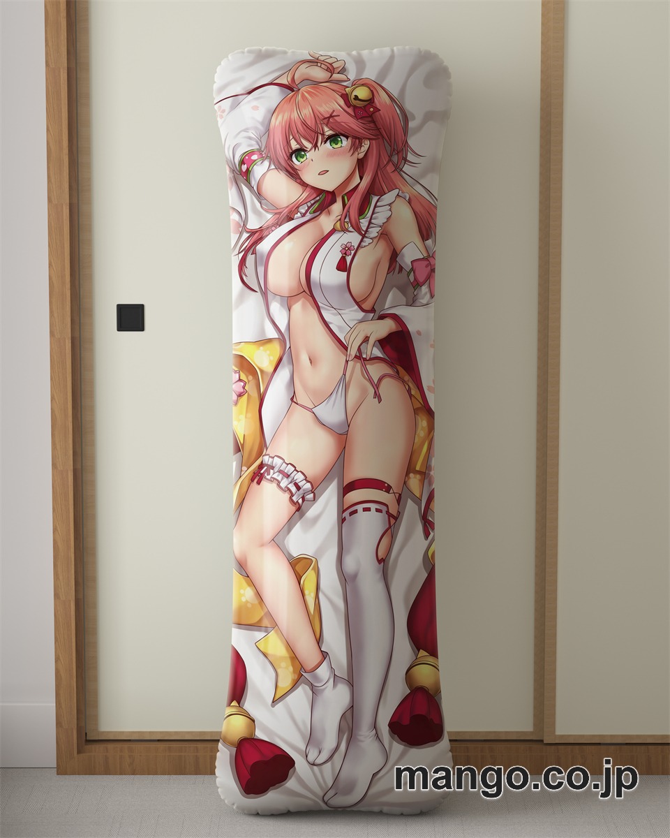 アニメ抱き枕カバー【バーチャルYoutuber】みこち大型クッションキャラクターグッズPVC製コレクション用｜PVC エアクッション 等身大サイズ 立体ディスプレイ 2