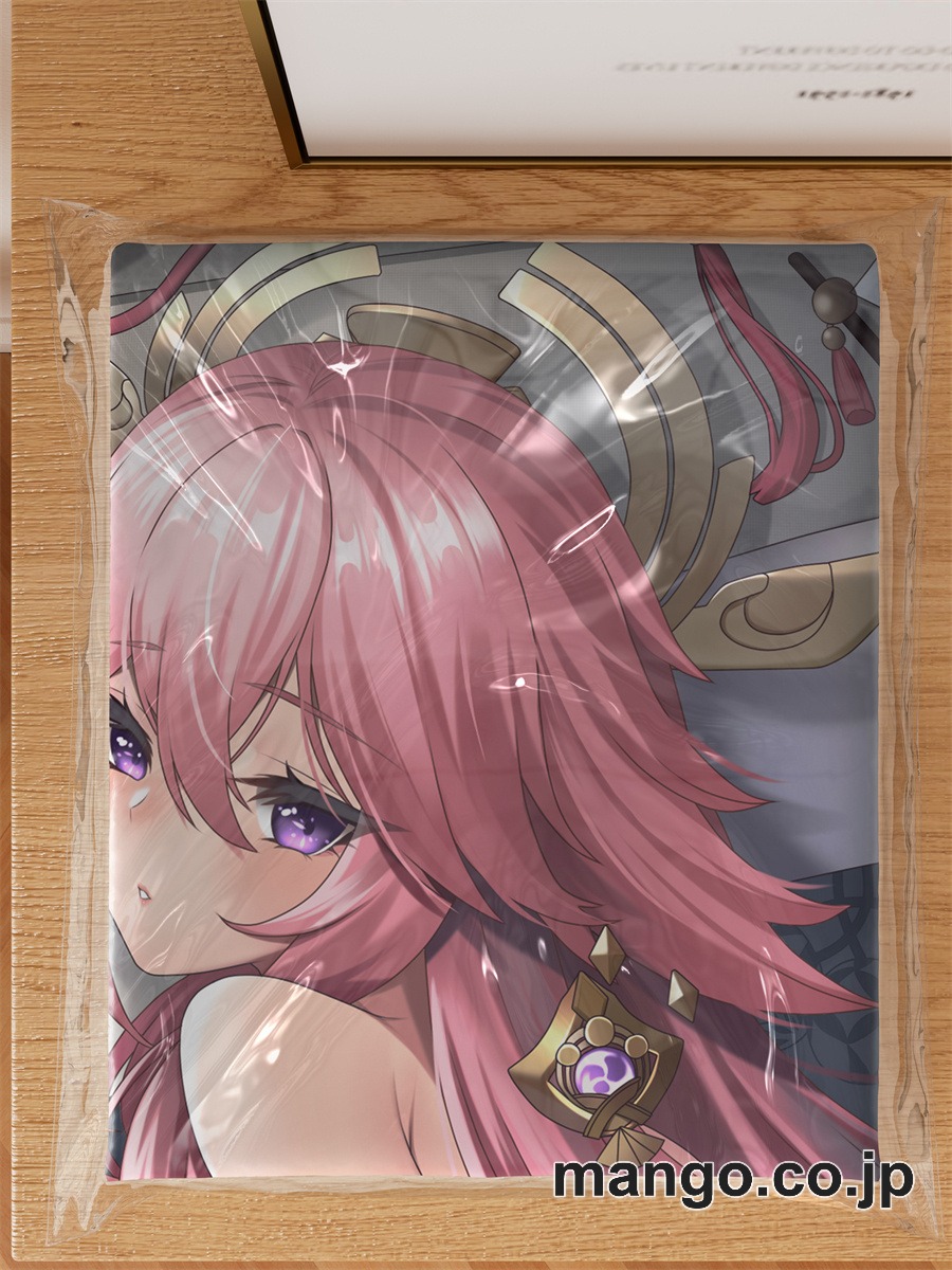 アニメ抱き枕カバー【原神】八重神子大型クッションキャラクターグッズPVC製コレクション用｜PVC エアクッション 等身大サイズ 立体ディスプレイ 3