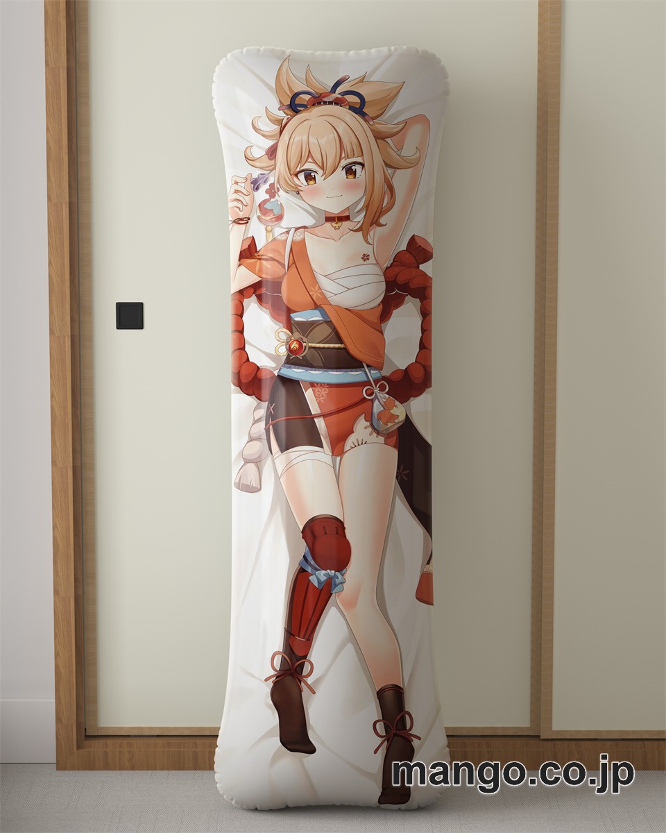 アニメ抱き枕カバー【原神】長野原宵宮大型クッションキャラクターグッズPVC製コレクション用｜空気ビニール製 等身大抱き枕 コレクション向けグッズ