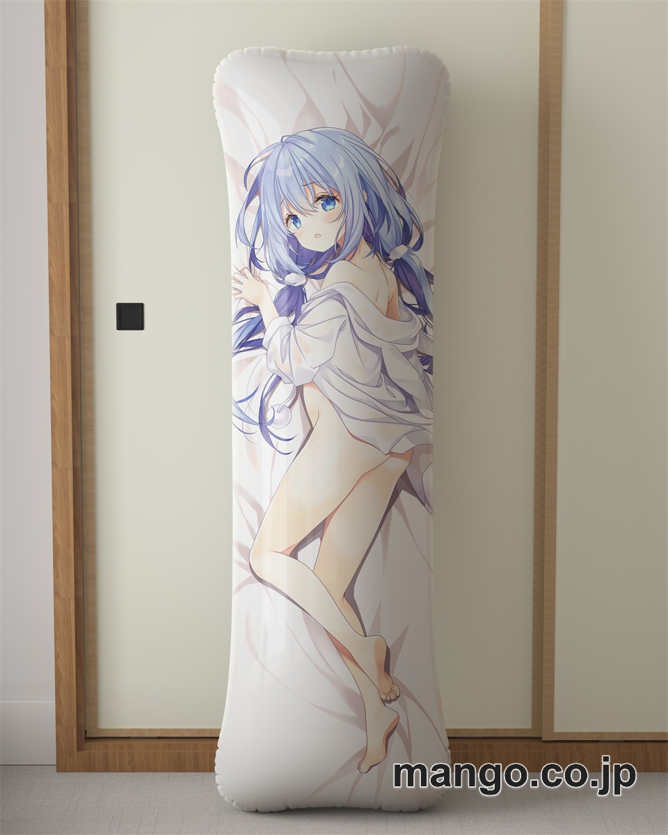 アニメ抱き枕カバー【ご注文はうさぎですか？】チノ大型クッションキャラクターグッズPVC製コレクション用 等身大 抱き枕 空気ビニール製 キャラクターグッズ 2