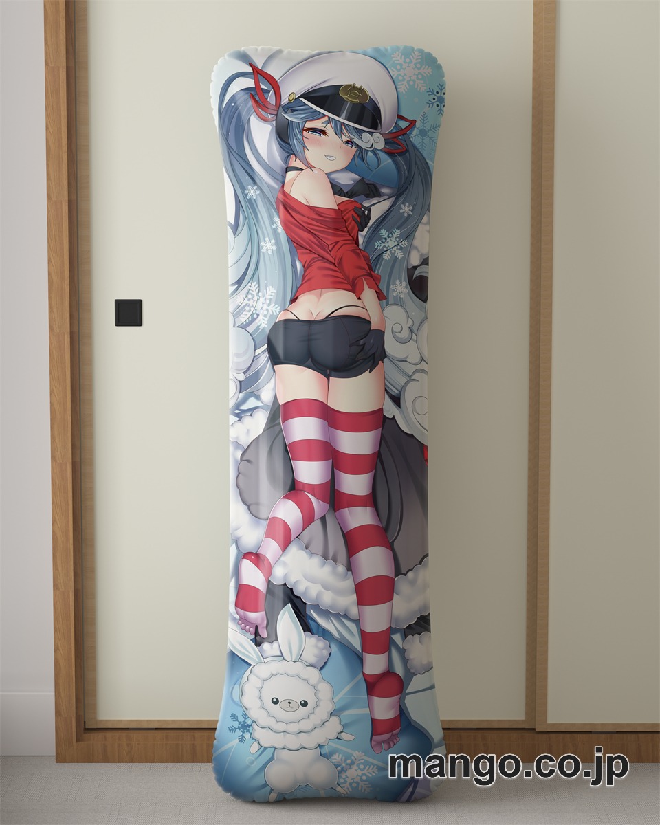 アニメ抱き枕カバー【VOCALOID】雪ミク大型クッションキャラクターグッズPVC製コレクション用 ビッグサイズ 等身大クッション 立体キャラクターアイテム 2