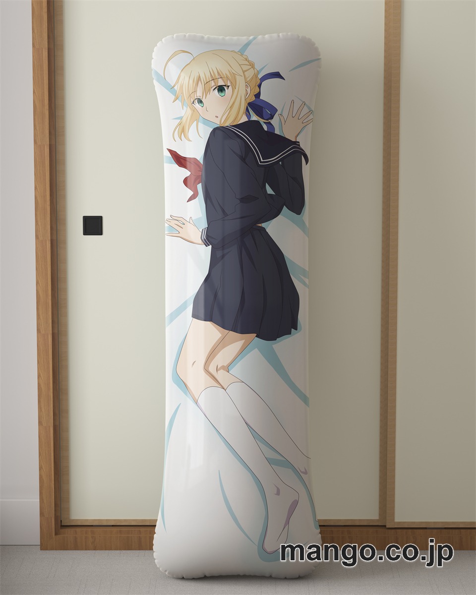 アニメ抱き枕カバー【Fatestaynight】セイバー大型クッションキャラクターグッズPVC製コレクション用 ビッグサイズ 等身大クッション 立体キャラクターアイテム 2