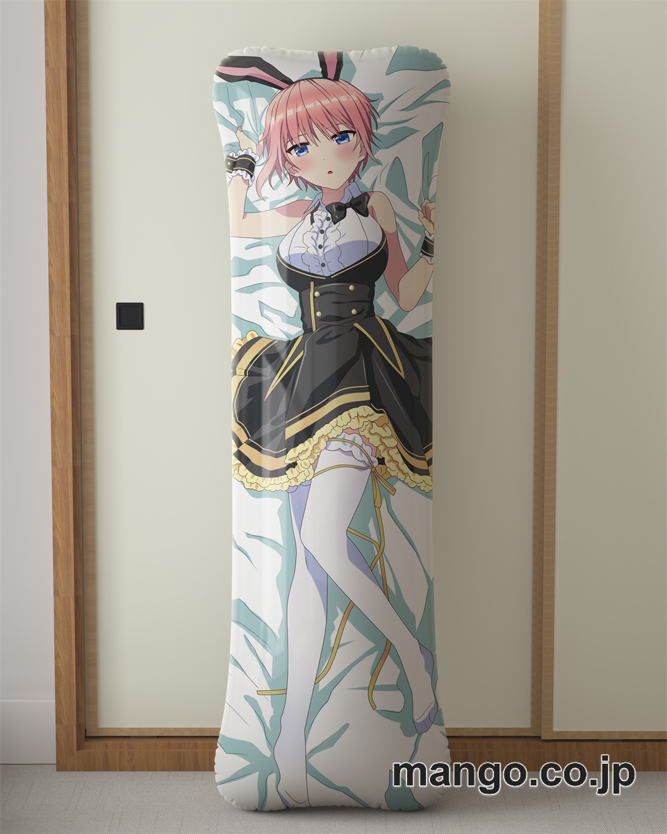 アニメ抱き枕カバー五等分の花嫁バニーガール中野一花大型クッションキャラクターグッズPVC製コレクション用 等身大 抱き枕 空気ビニール製 キャラクターグッズ