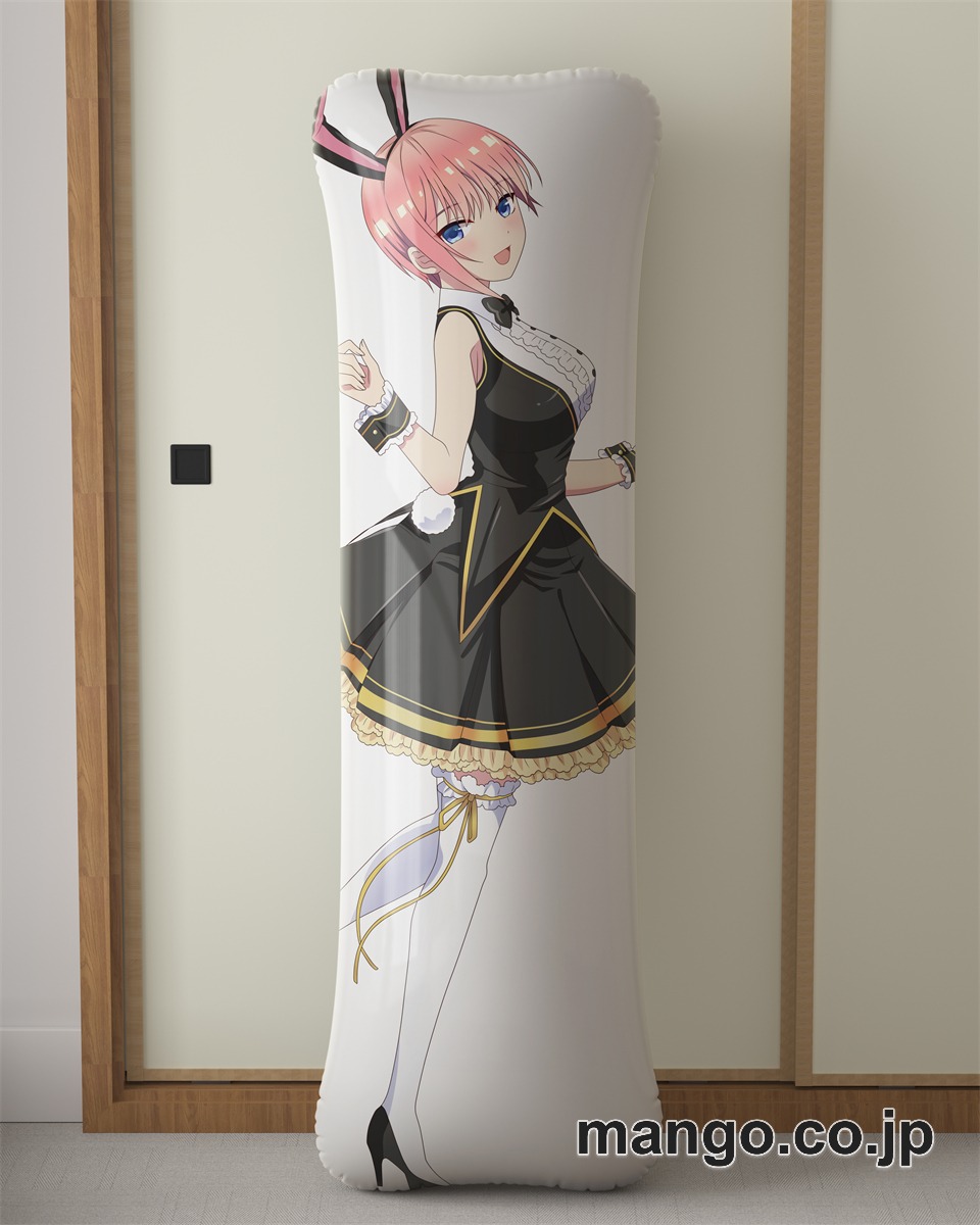 アニメ抱き枕カバー五等分の花嫁バニーガール中野一花大型クッションキャラクターグッズPVC製コレクション用 等身大 抱き枕 空気ビニール製 キャラクターグッズ 2