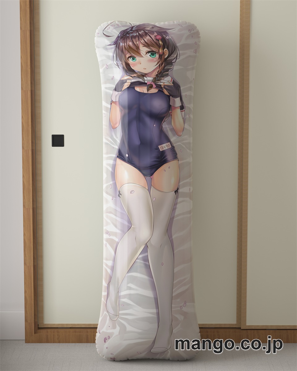 アニメ抱き枕カバー「艦隊これくしょん」時雨＆榛名スク水大型クッションキャラクターグッズPVC製コレクション用 2