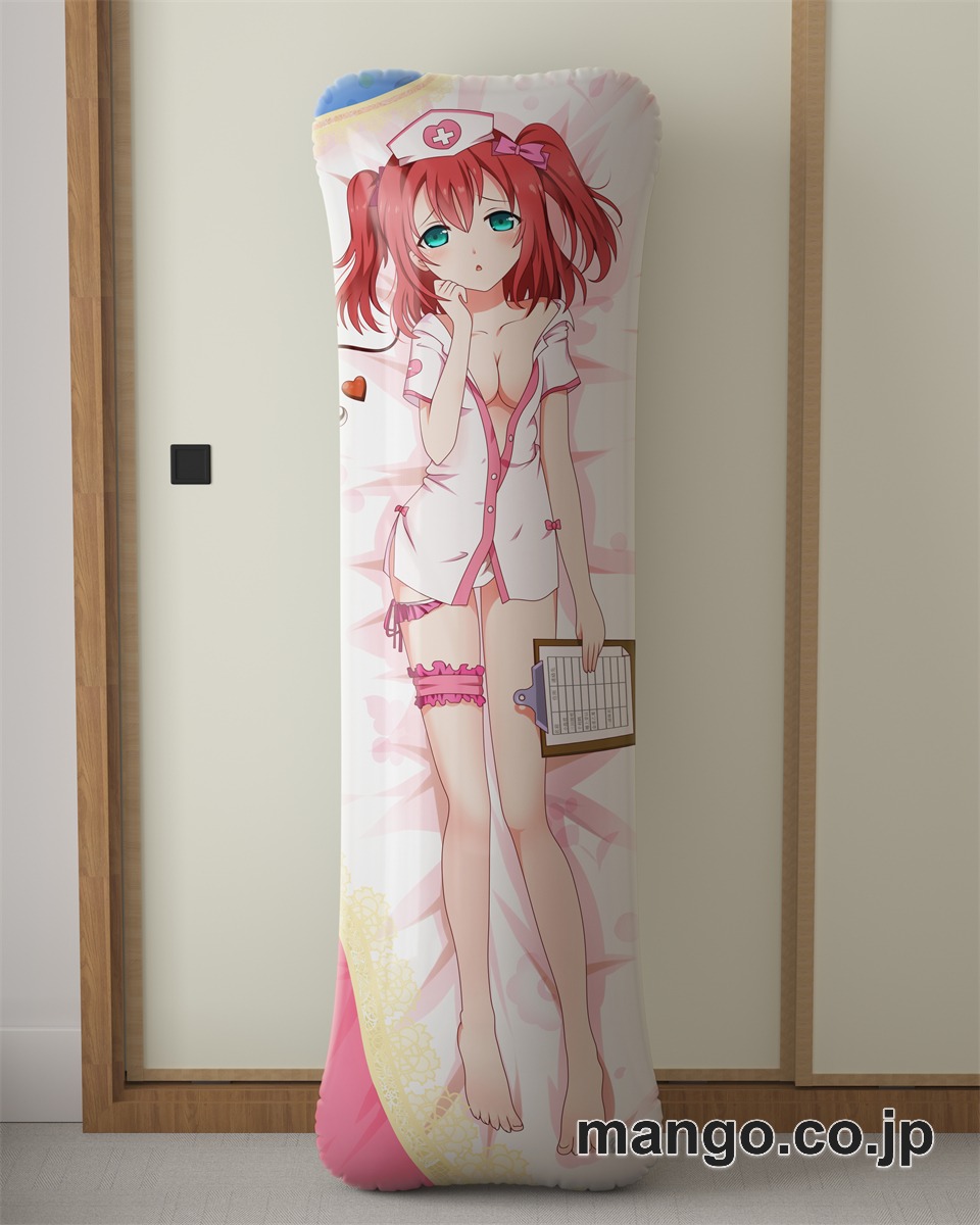 アニメ抱き枕カバー「ラブライブ！サンシャイン!!」黒澤ルビィ看護婦大型クッションキャラクターグッズPVC製コレクション用