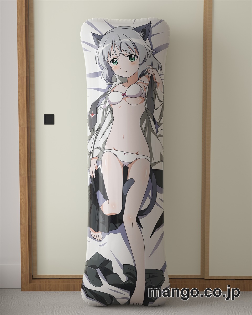 アニメ抱き枕カバー「ストライクウィッチーズ」（サーニャ）大型クッションキャラクターグッズPVC製コレクション用