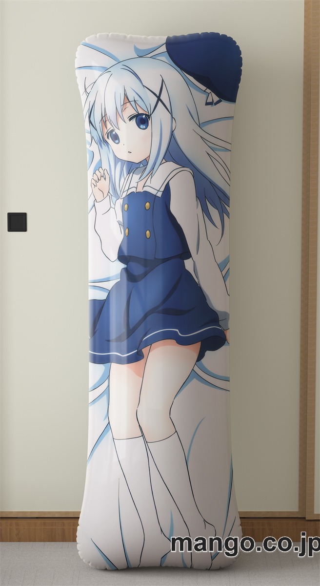 アニメ抱き枕カバーご注文はうさぎですかチノ大型クッションキャラクターグッズPVC製コレクション用 2