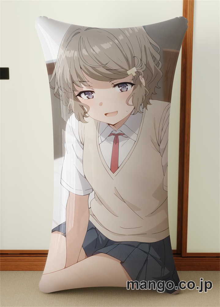 アニメ抱き枕カバー 【青春ブタ野郎シリーズ】古賀朋絵 小型クッション キャラクターグッズ PVC製 コレクション用 2