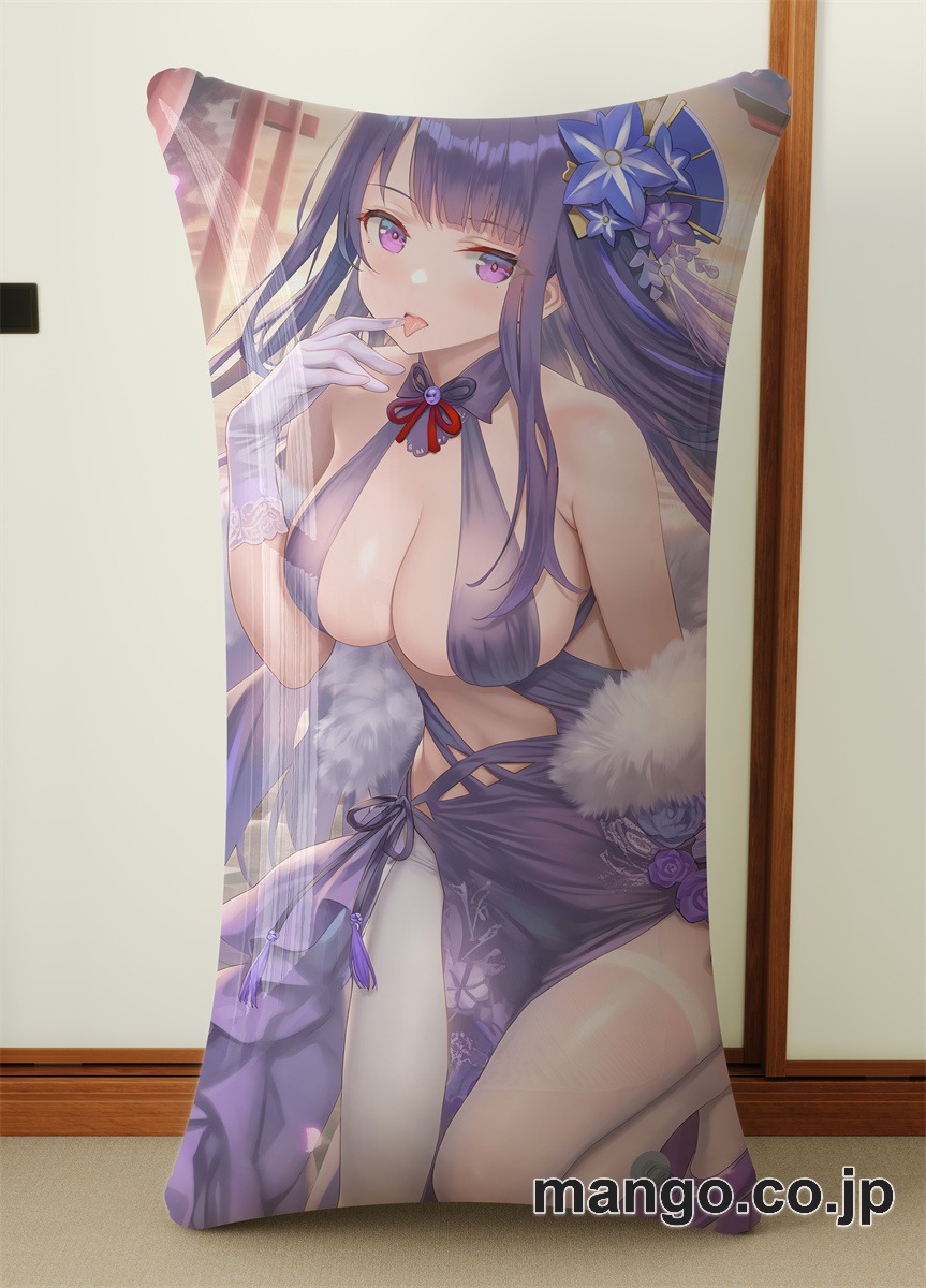 アニメ抱き枕カバー 【原神】雷電將軍 小型クッション キャラクターグッズ PVC製 コレクション用