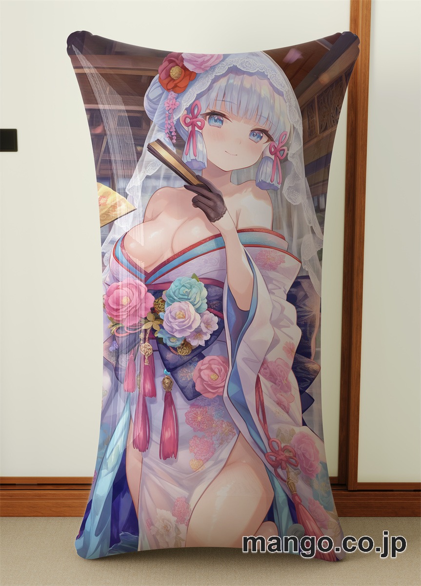 アニメ抱き枕カバー 【原神】神里綾華 小型クッション キャラクターグッズ PVC製 コレクション用