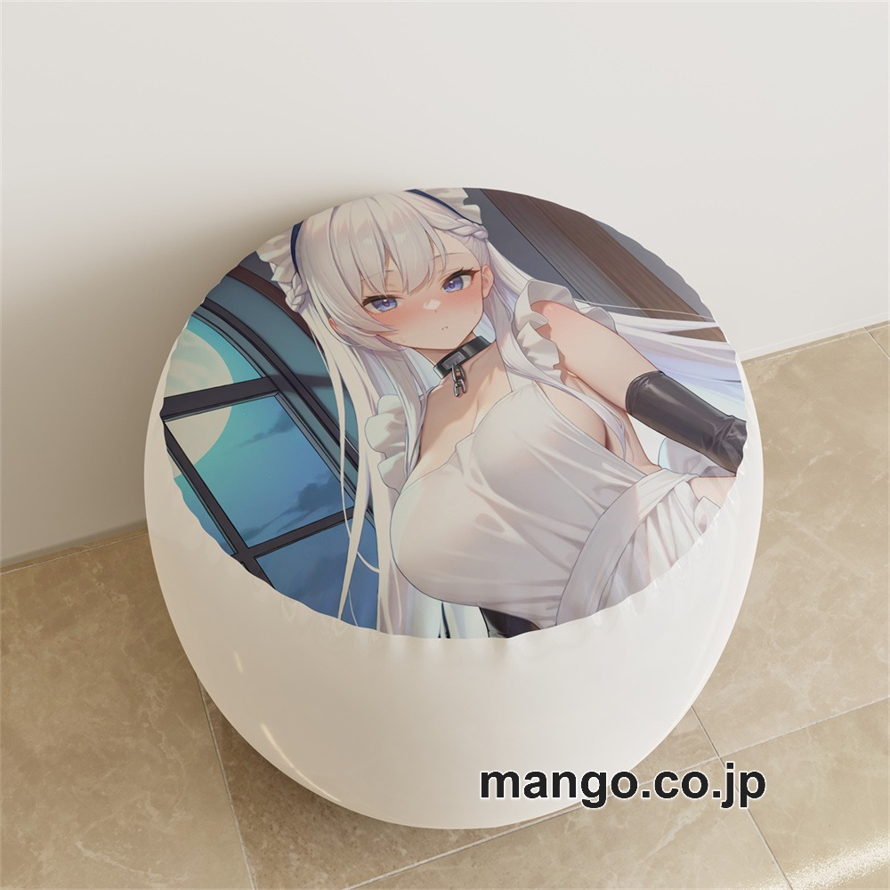 PVC ラウンドスツール【紳士向け】【アズールレーン】ベルファスト アニメ キャラクターグッズ PVC製 ラウンドスツール コレクション用