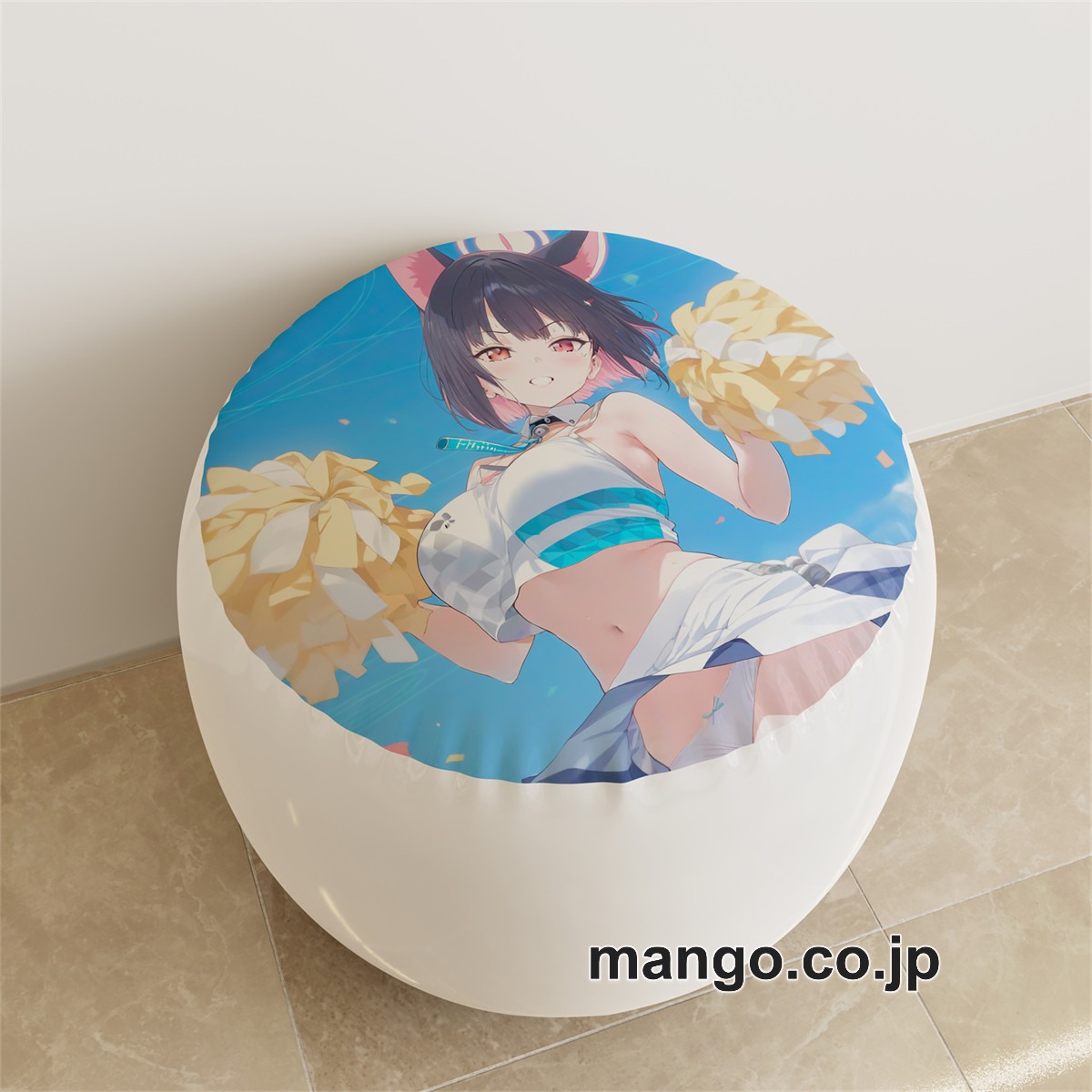 PVC ラウンドスツール アニメ キャラクター【ブルーアーカイブ】杏山カズサpvcスツールPVC製 キャラクターグッズ コレクション用 2