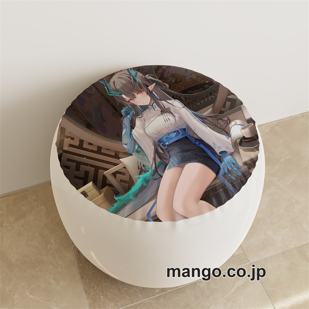 PVC ラウンドスツール アニメ キャラクター【アークナイツ】シーpvcスツールPVC製 キャラクターグッズ コレクション用