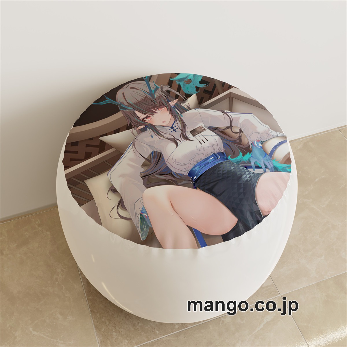 PVC ラウンドスツール アニメ キャラクター【アークナイツ】シーpvcスツールPVC製 キャラクターグッズ コレクション用 2