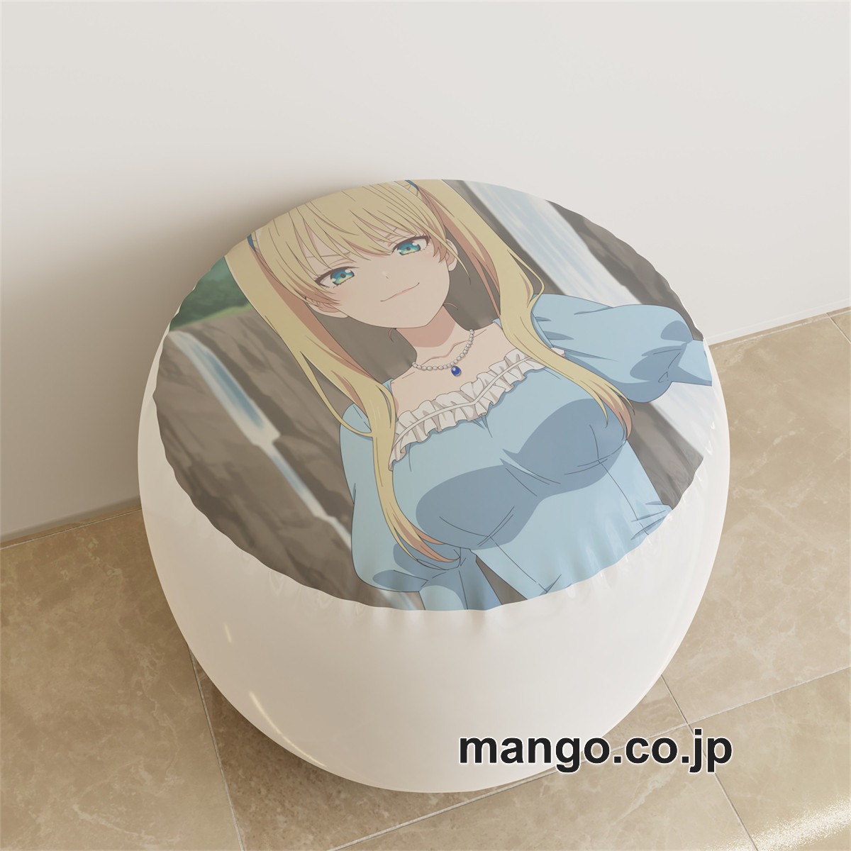 PVC ラウンドスツール アニメ キャラクター【カノジョも彼女】星崎理香pvcスツールPVC製 キャラクターグッズ コレクション用