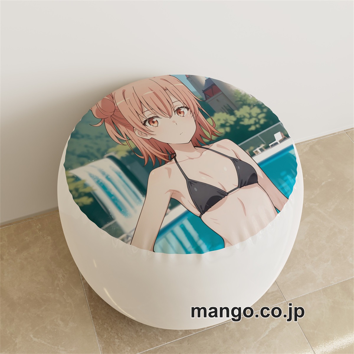 PVC ラウンドスツール アニメ キャラクター【由比ヶ浜結衣】おっぱいpvcスツールPVC製 キャラクターグッズ コレクション用