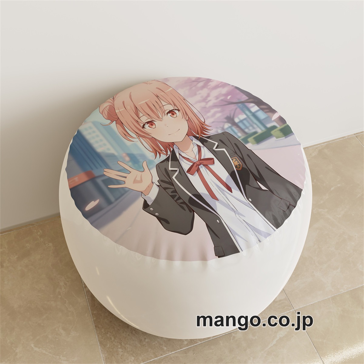 PVC ラウンドスツール アニメ キャラクター【由比ヶ浜結衣】おっぱいpvcスツールPVC製 キャラクターグッズ コレクション用 2