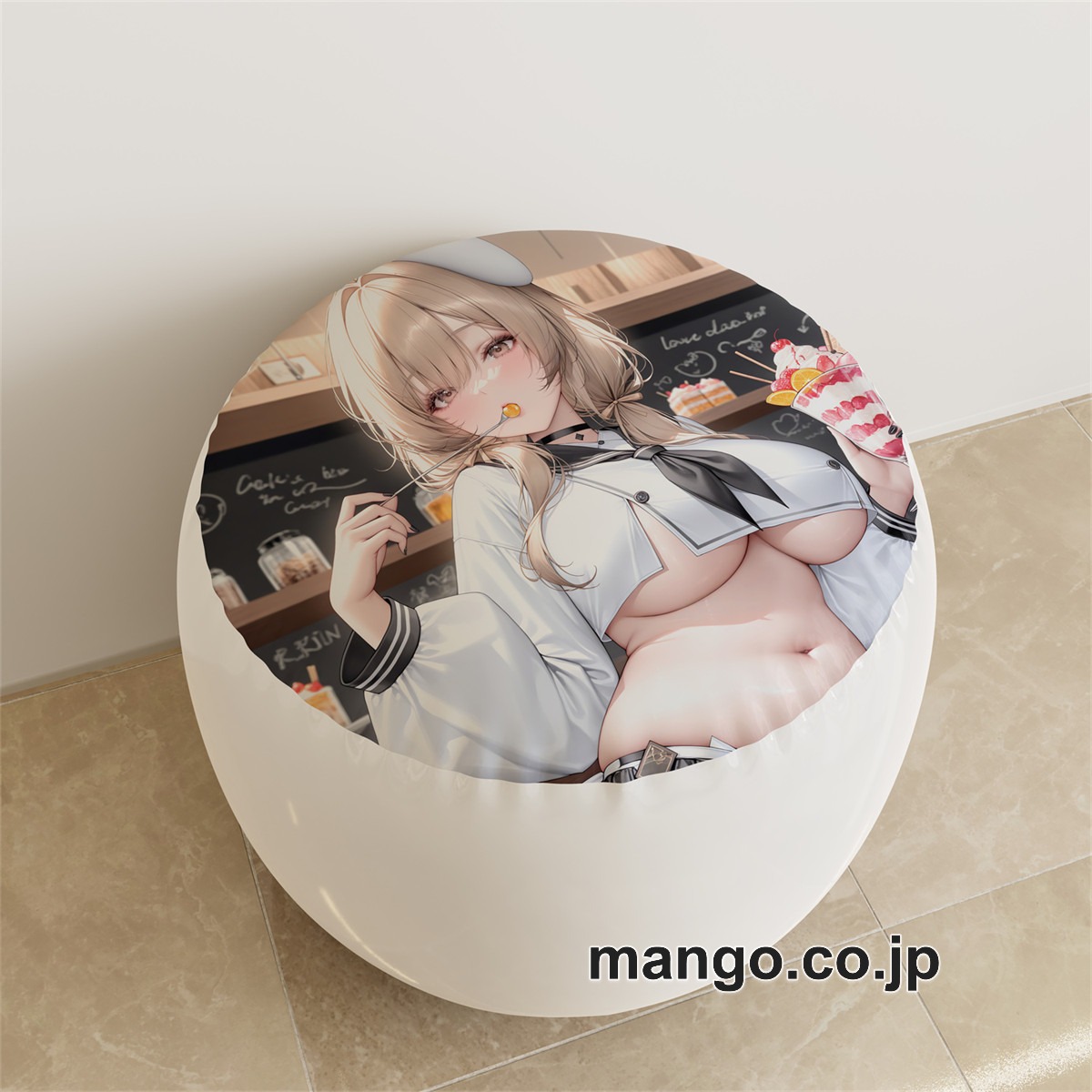 PVC ラウンドスツール アニメ キャラクター【勝利の女神NIKKE】ブレッディ ブリッドpvcスツールPVC製 キャラクターグッズ コレクション用