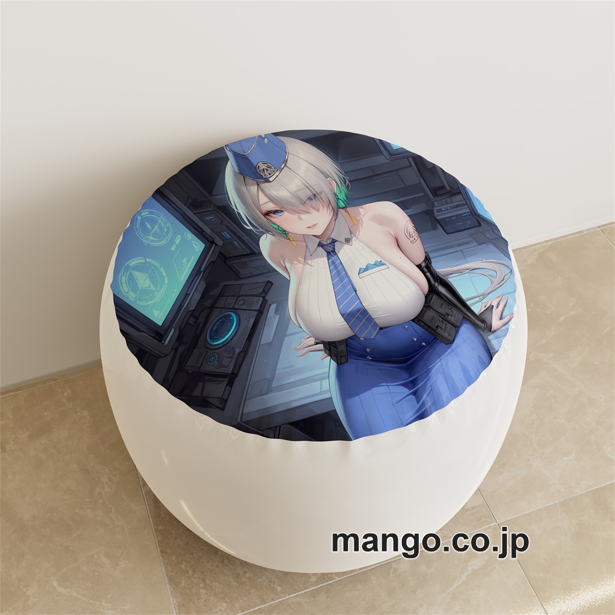 PVC ラウンドスツール アニメ キャラクター【勝利の女神NIKKE】ブレッディ ブリッドpvcスツールPVC製 キャラクターグッズ コレクション用 2