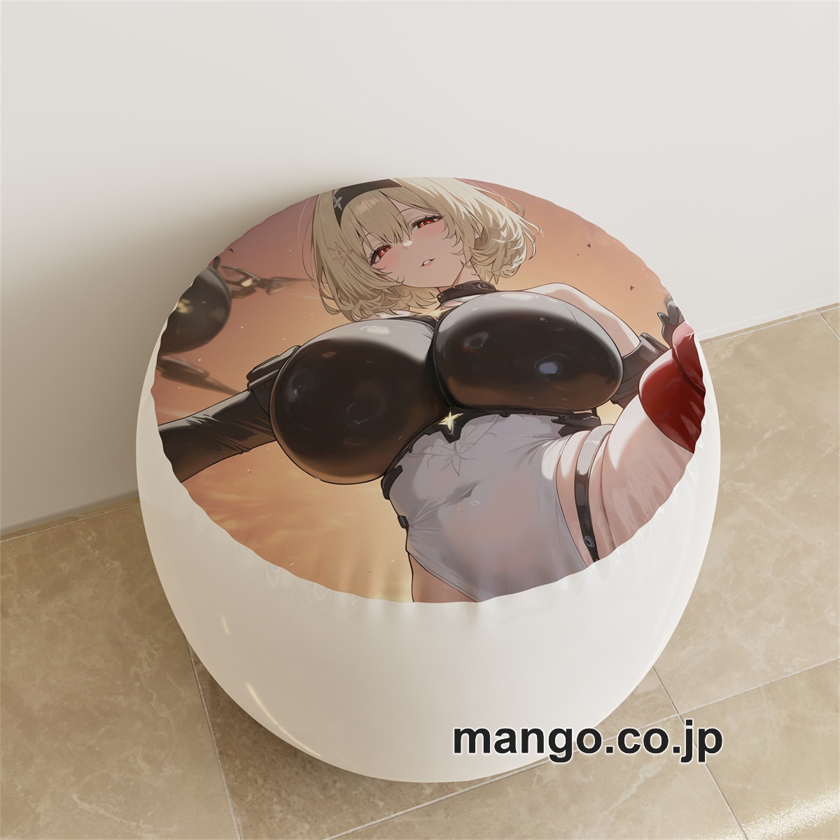 PVC ラウンドスツール アニメ キャラクター【勝利の女神NIKKE】ルピー レッドシューズpvcスツールPVC製 キャラクターグッズ コレクション用 2