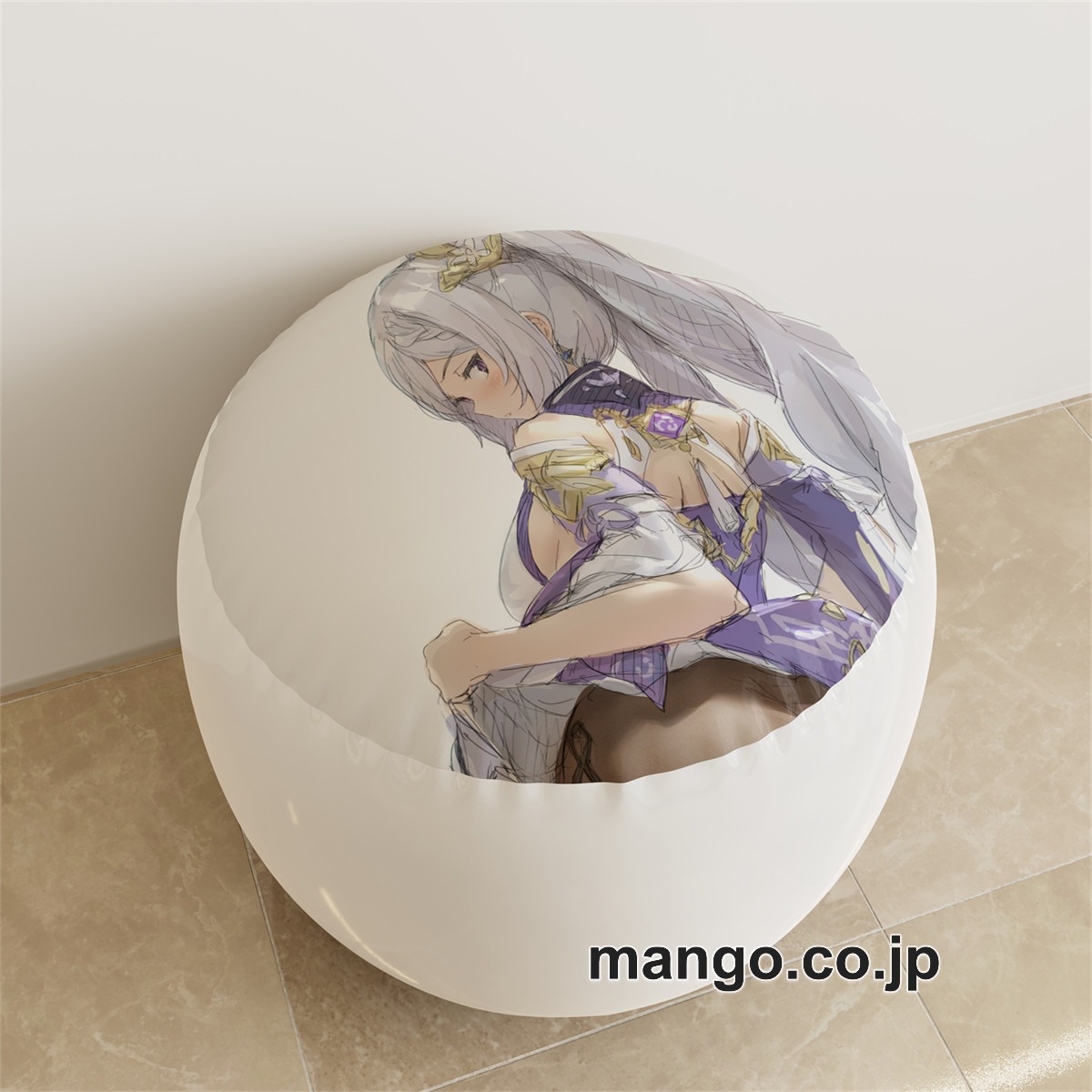 PVC ラウンドスツール アニメ キャラクター【原神】刻晴 エウルアpvcスツールPVC製 キャラクターグッズ コレクション用