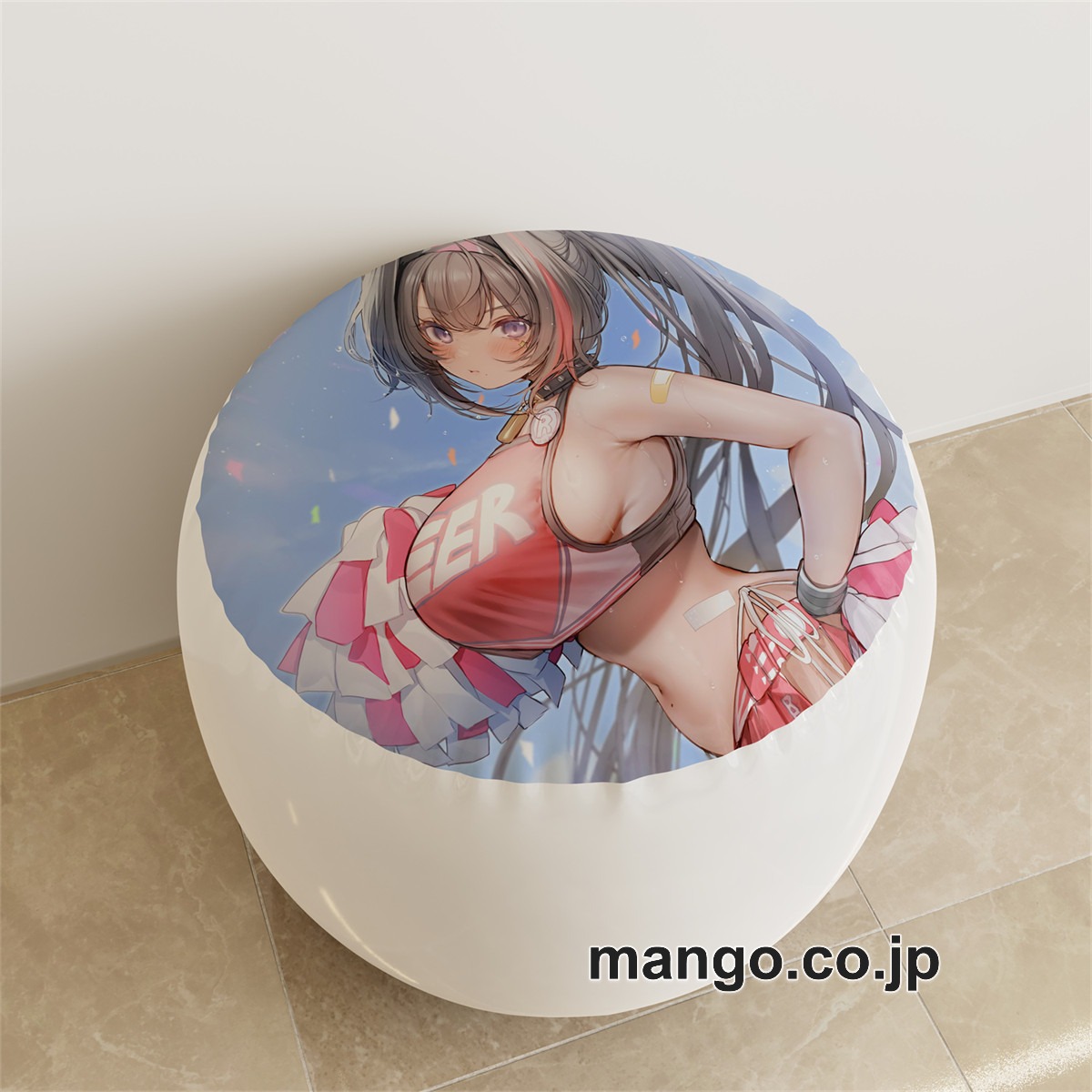 PVC ラウンドスツール アニメ キャラクター【勝利の女神NIKKE】ベイ メアリーpvcスツールPVC製 キャラクターグッズ コレクション用