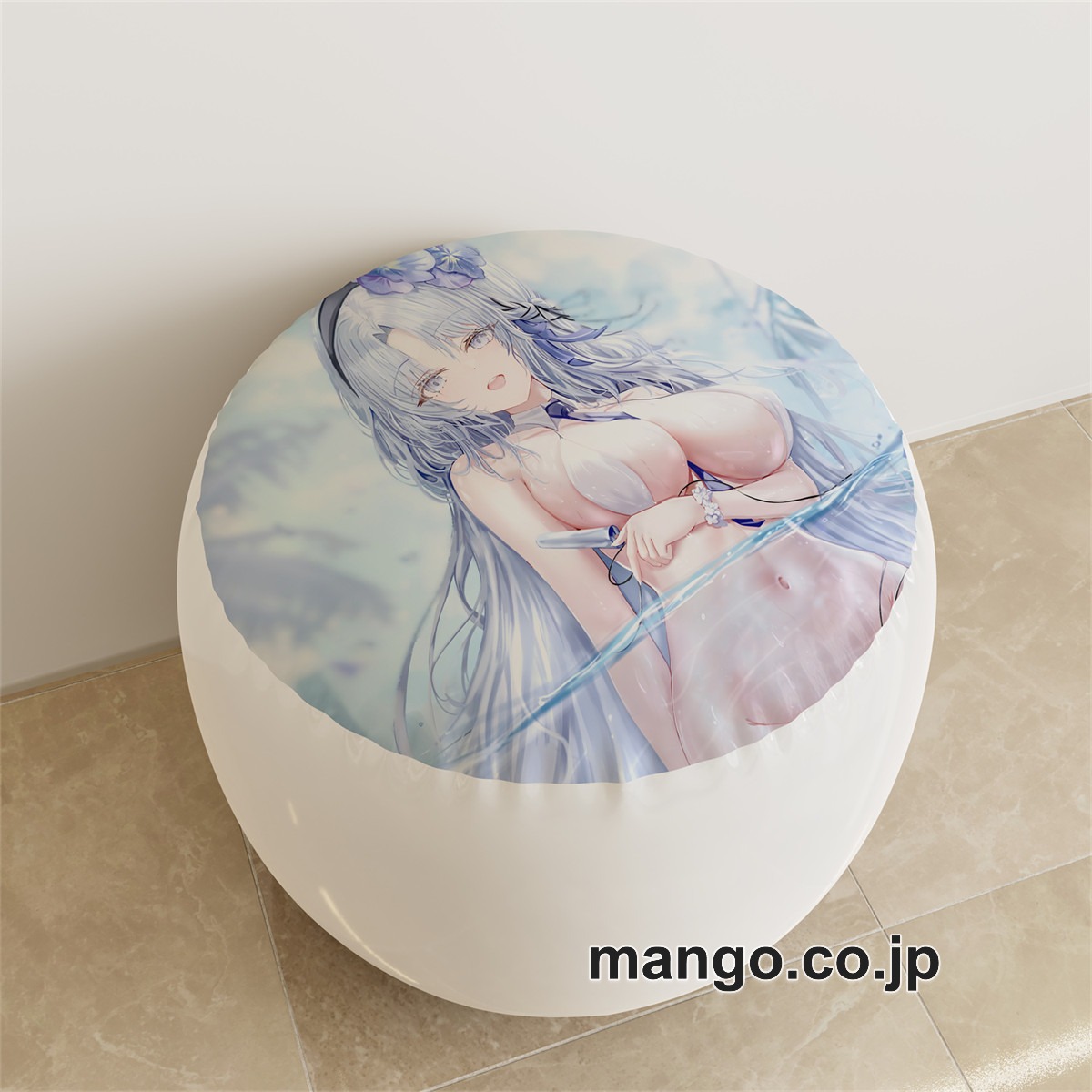 PVC ラウンドスツール アニメ キャラクター【アズールレーン】アルザスpvcスツールPVC製 キャラクターグッズ コレクション用 2